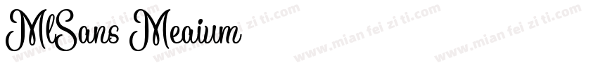 MlSans Meaium字体转换